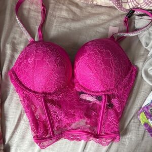 Victoria's Secret Pink Push Up Corset Bra